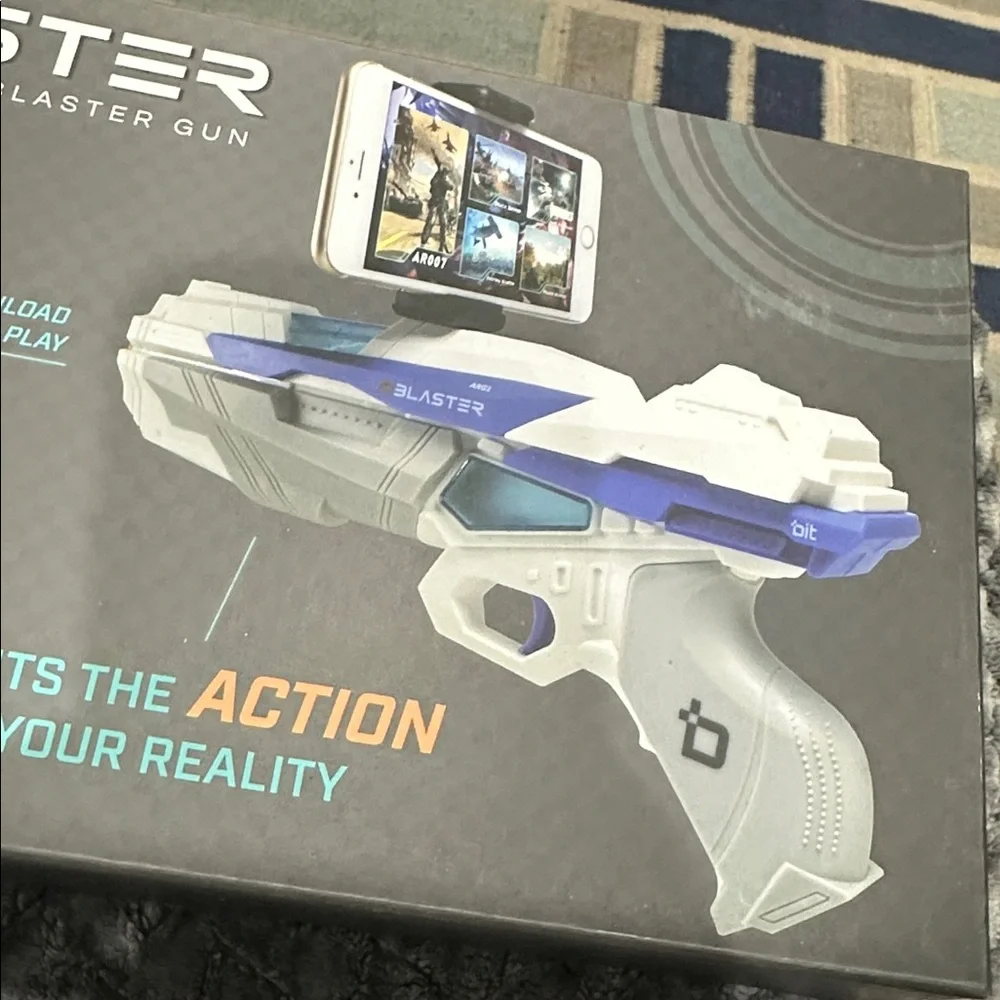 Augmented Reality Gun - White and Blue